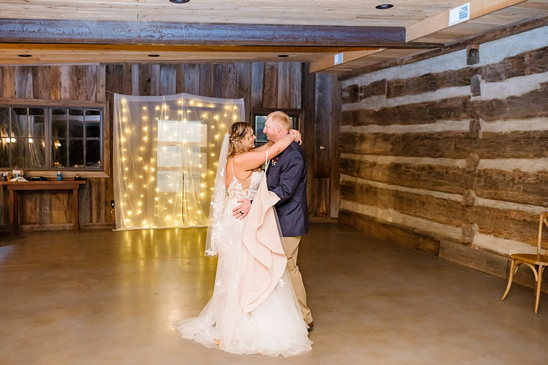 Wedding Reception in the barn at Green Frog Farm