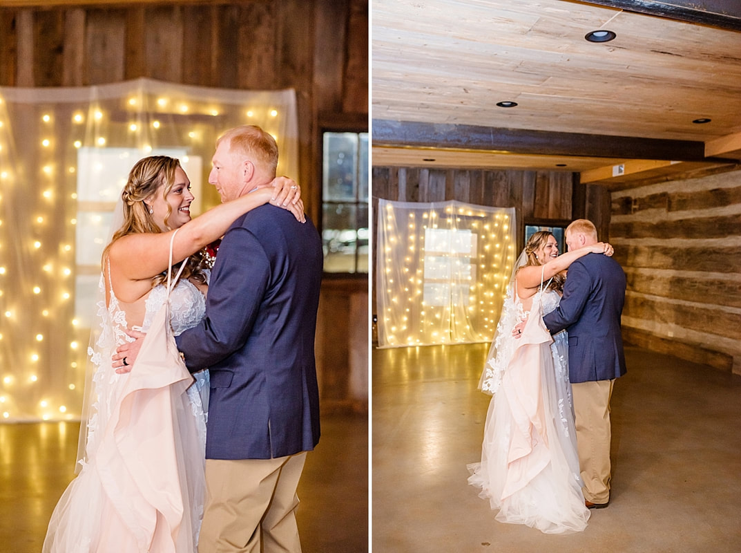 Wedding Reception in the barn at Green Frog Farm