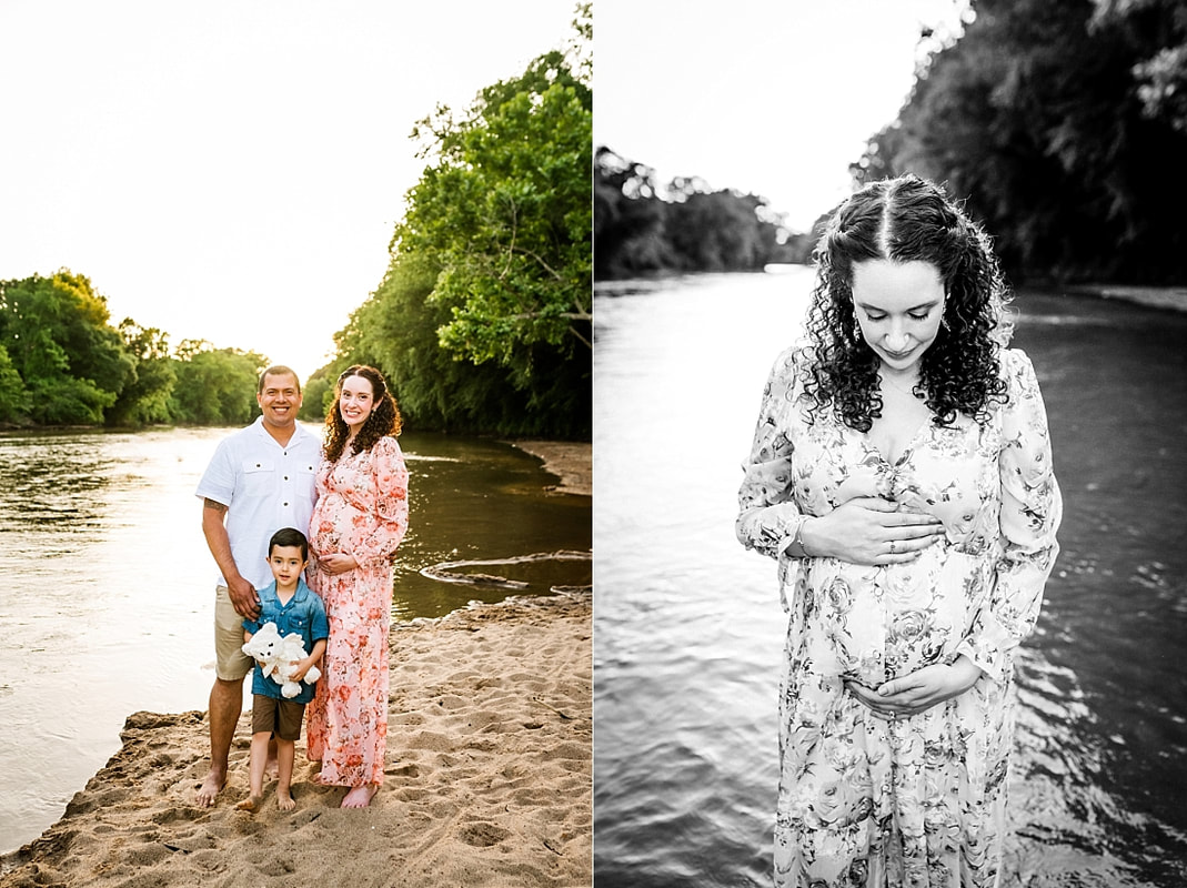 Maternity Portrait at the creek in Memphis, TN