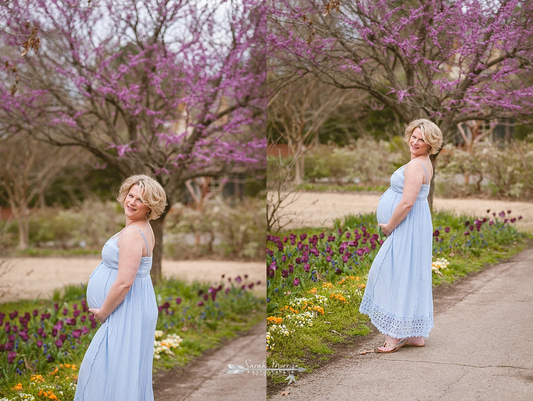 Memphis maternity photography for a rainbow baby at Memphis Botanic Garden by Sarah Morris Photography