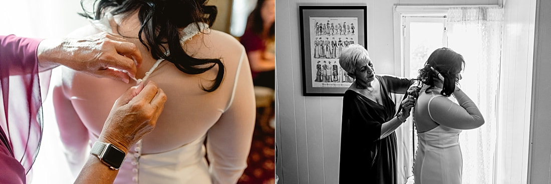 bride getting ready for Wedding at Woodruff-Fontaine in Memphis, TN