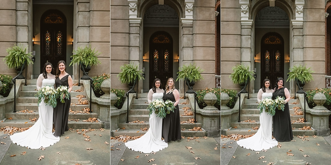 wedding party on the front lawn at Woodruff-Fontaine in Memphis, TN