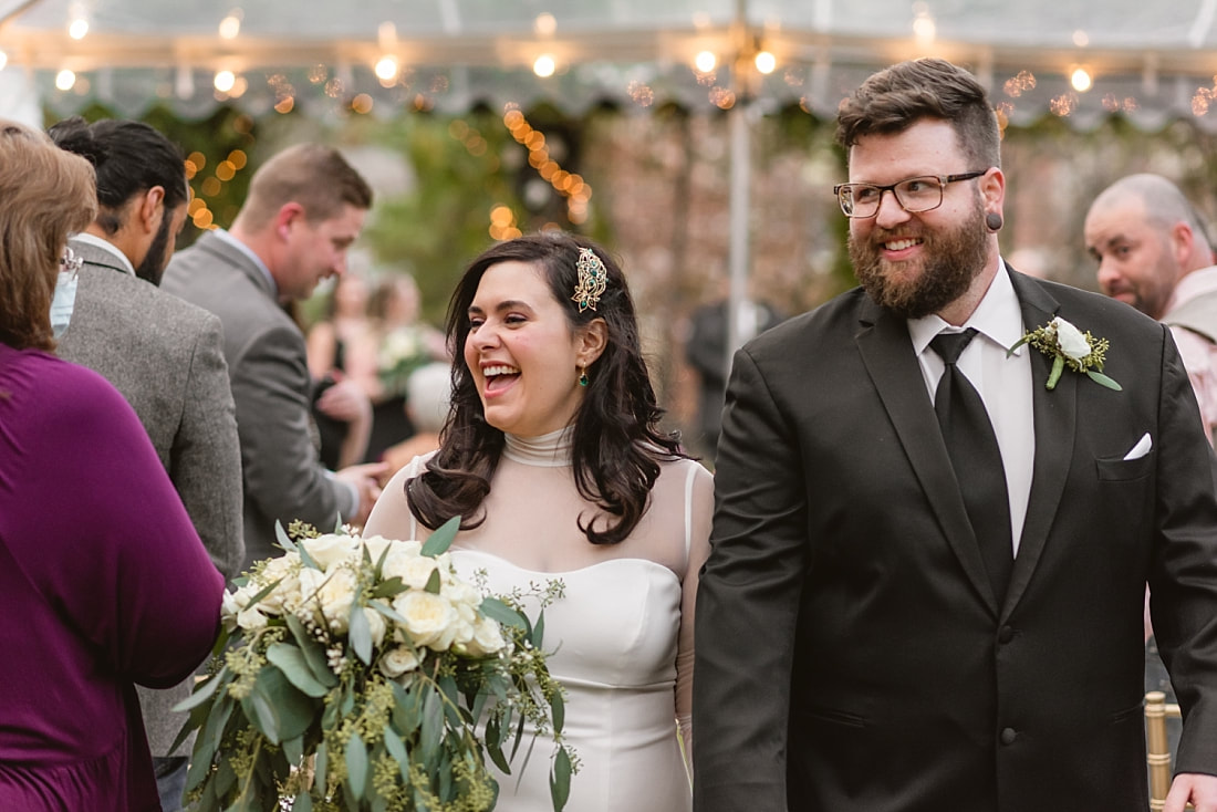 wedding ceremony in the North Garden at Woodruff-Fontaine in Memphis, TN