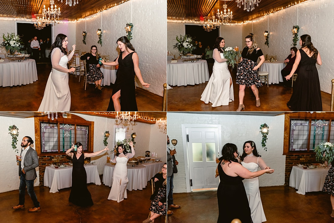 wedding reception in the Carriage House at Woodruff-Fontaine in Memphis, TN