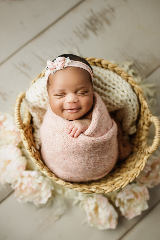 portrait of newborn baby in Memphis, TN