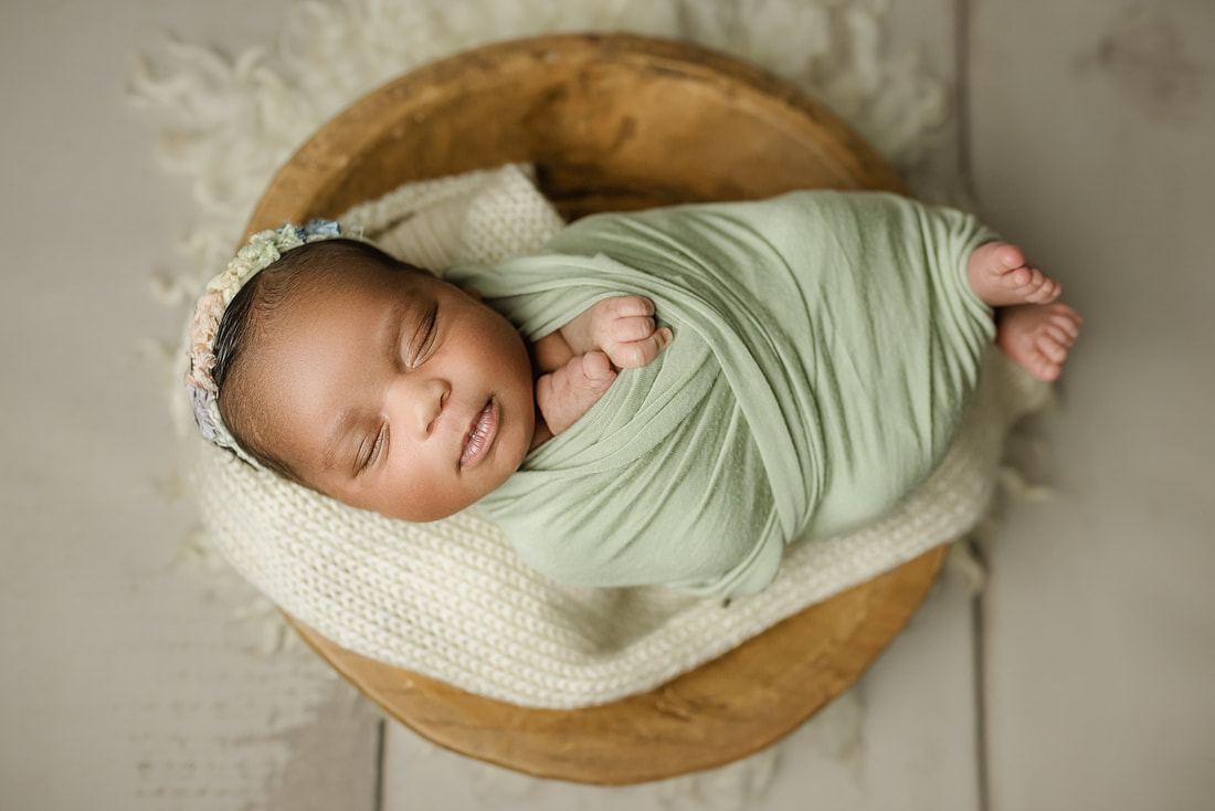 portrait of newborn baby in Memphis, TN