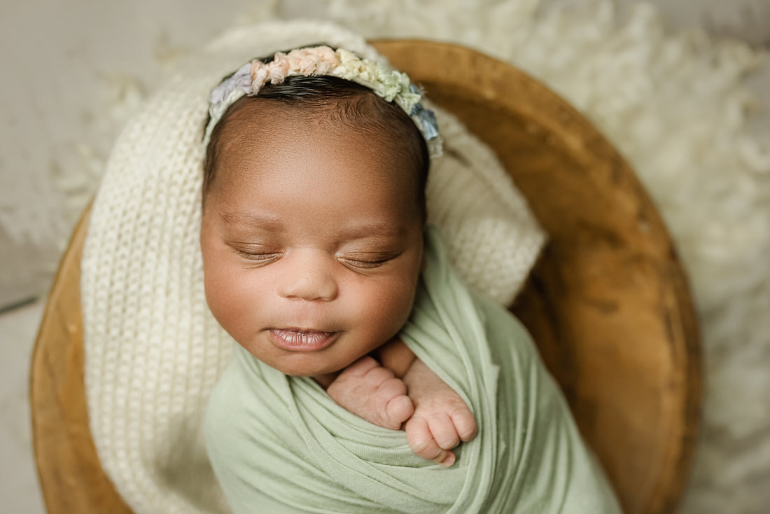 portrait of newborn baby in Memphis, TN
