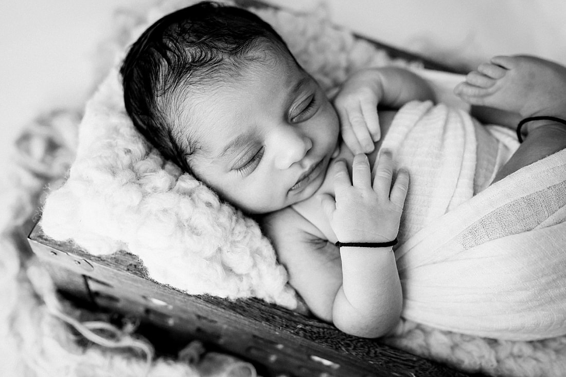 baby boy posed for newborn photos in memphis